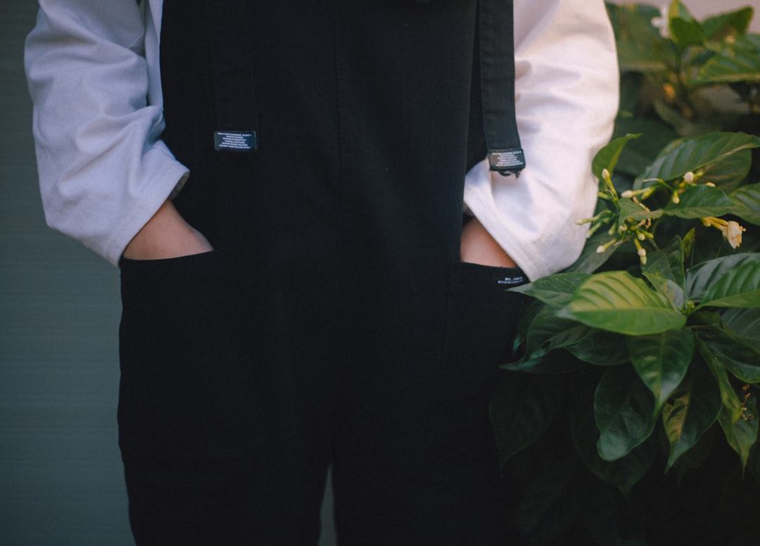 Photo white mens trousers