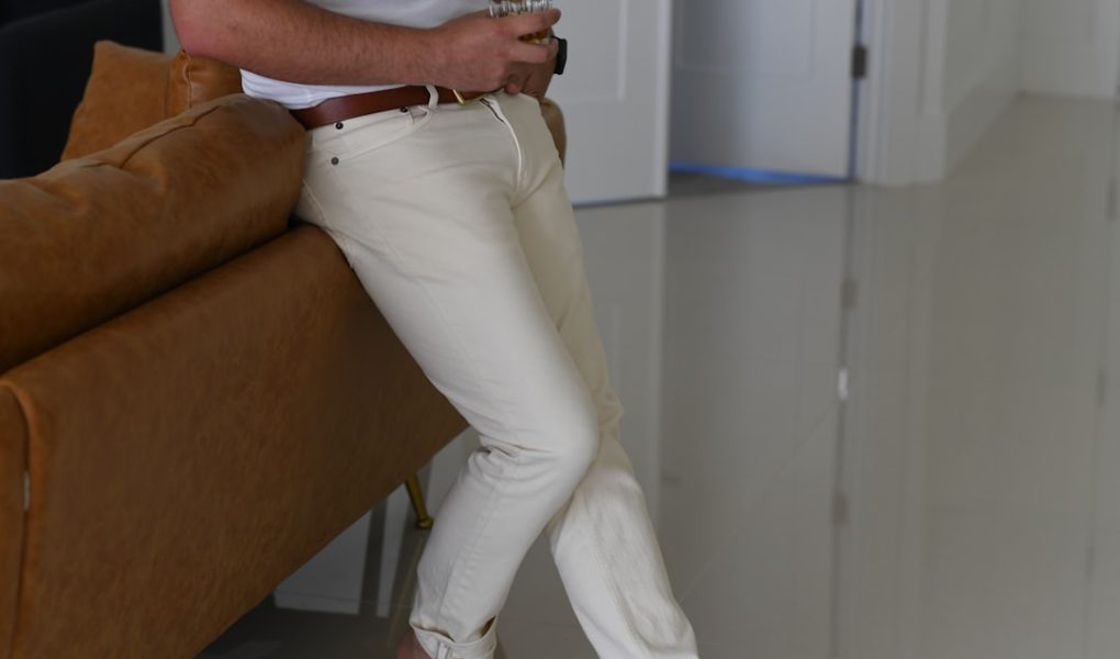 Photo beige womens pants