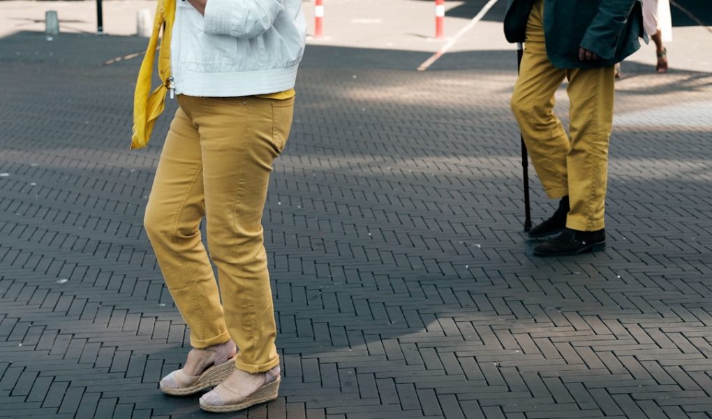 Photo beige womens pants