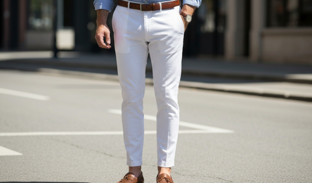 Co pasuje do białych spodni męskich? 5 inspiracji, które zawsze wyglądają dobrze