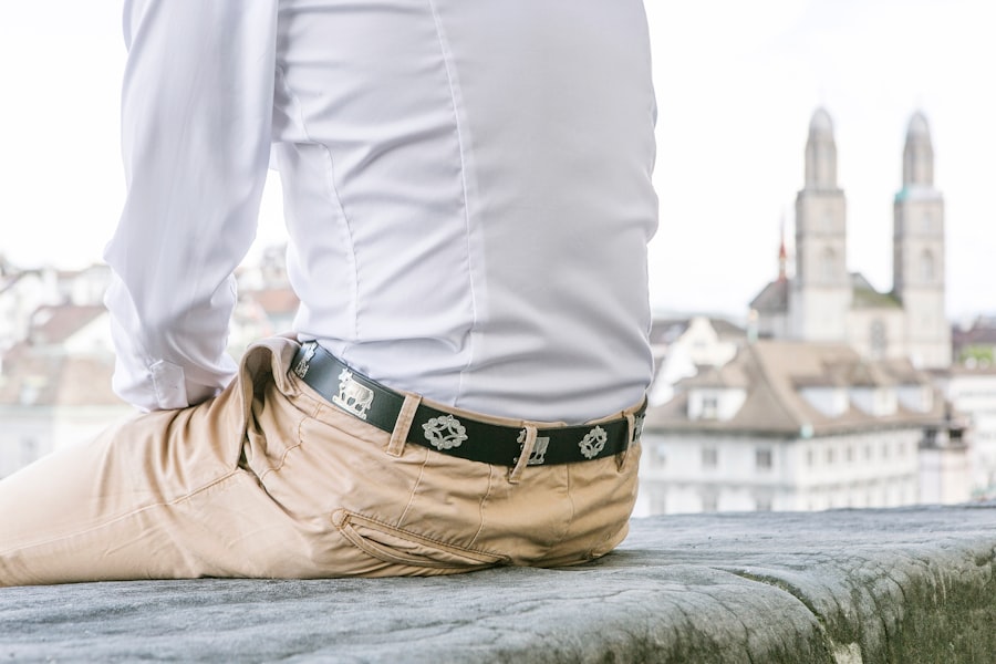 brown mens trousers