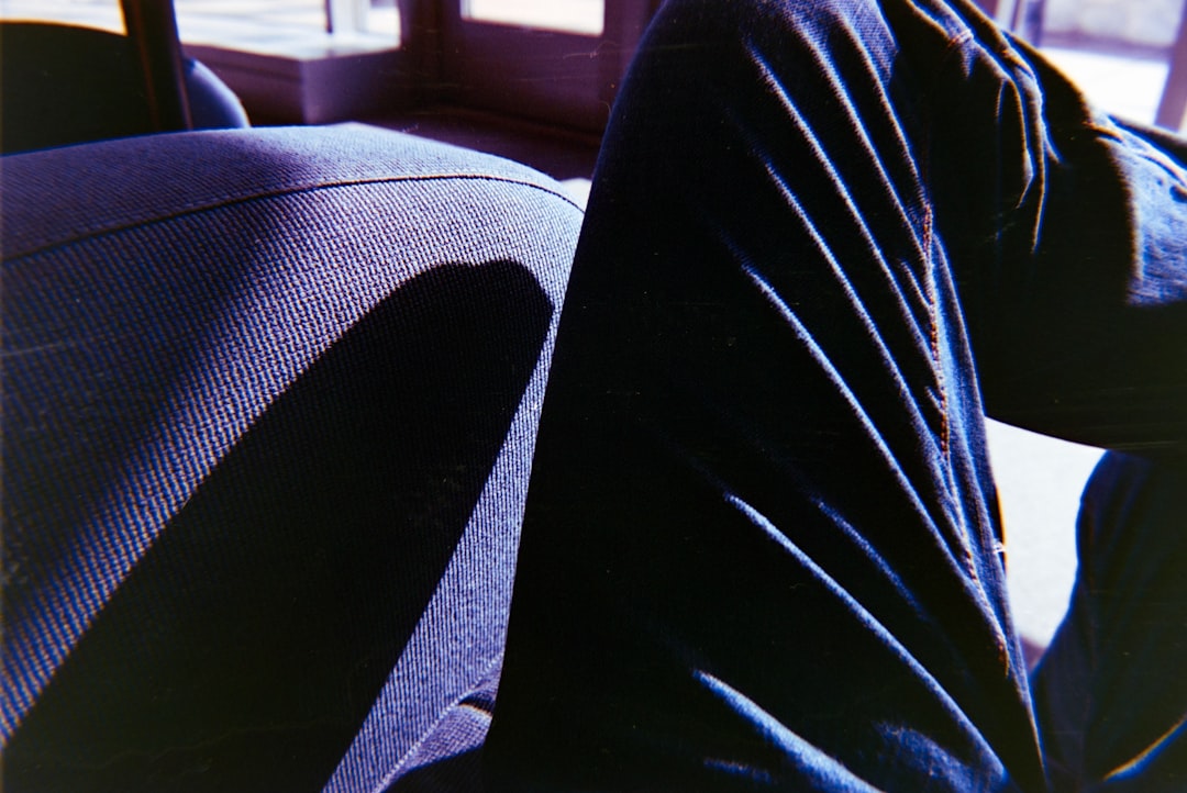 Photo brown mens trousers